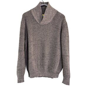 Weatherproof Vintage Mens Gray Collared knitted  Long Sleeve Sweater Size XL